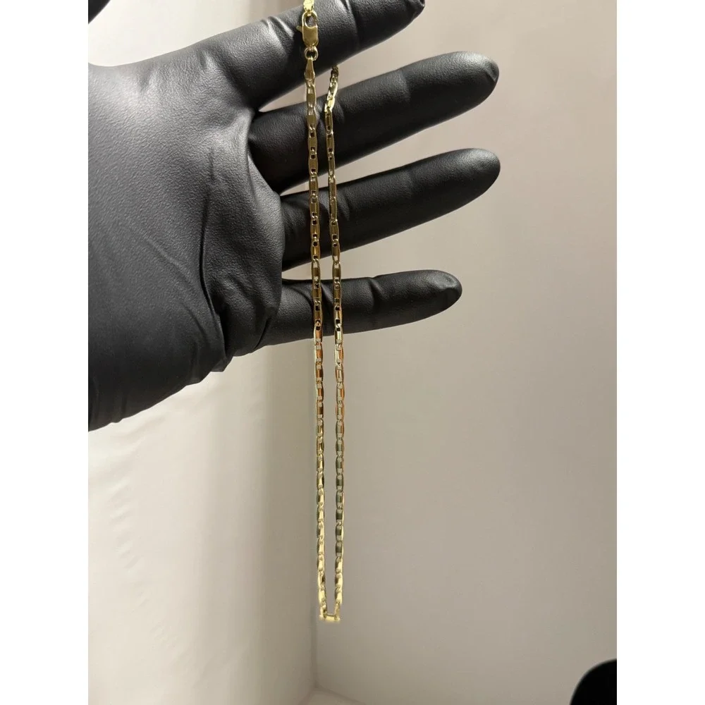 mariner necklave chain 14k gold filled 2.75mm 18 inches lobster clasp